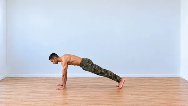 Caminata con manos y flexión